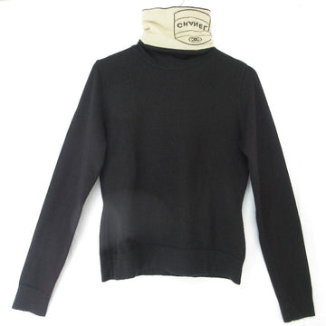 Chanel Logo Cashmere Turtleneck Sweater