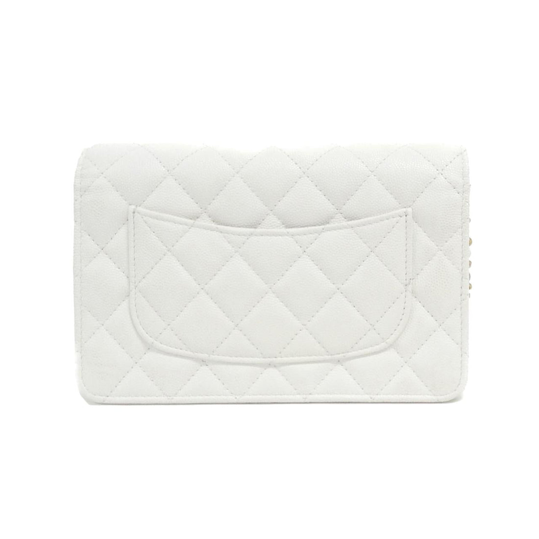 Chanel AP3694 Caviar Skin Chain Wallet