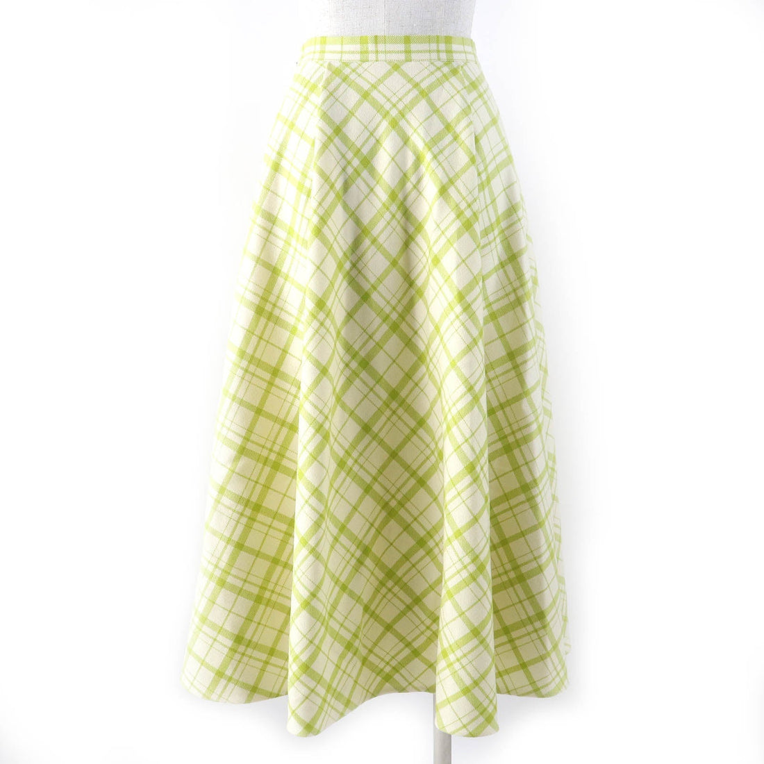 Christian Dior Logo Buckle Wool Silk Skirt