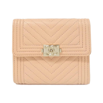 Chanel Boy Chanel Caviar Skin Wallet