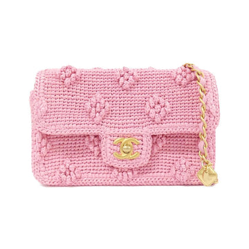 Chanel AS4518 Raffia Effect Weaving Shoulder Bag