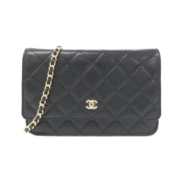 Chanel Timeless Classic Caviar Wallet on Chain