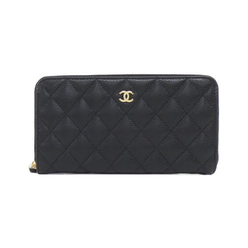 Chanel Timeless Classic Caviar Skin Long Wallet