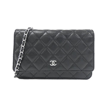 Chanel Timeless Classic Caviar Skin Wallet on Chain