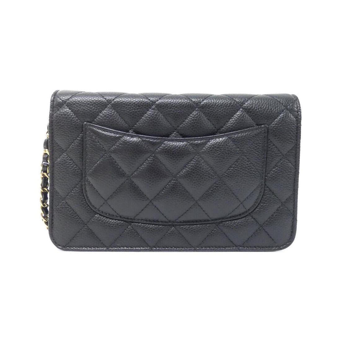 Chanel Timeless Classic Caviar Skin Chain Wallet