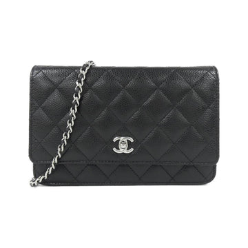 Chanel AP4241 Caviar Skin Wallet on Chain