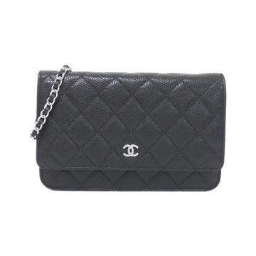 Chanel Timeless Classic Line Caviar Skin Chain Wallet
