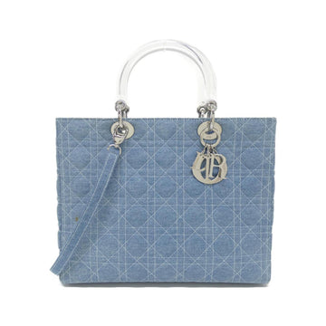 Christian Dior Lady Dior Denim Canvas Bag
