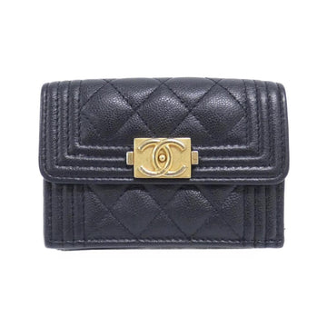 Chanel Boy Chanel Caviar Skin Wallet
