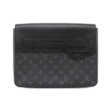 Louis Vuitton Monogram Pochette Steamer Coated Canvas Clutch Bag