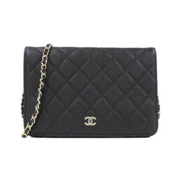 Chanel Timeless Classic Line Caviar Skin Chain Clutch