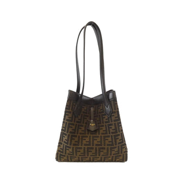 Fendi Origami MEDIUM Canvas Calf Shoulder Bag