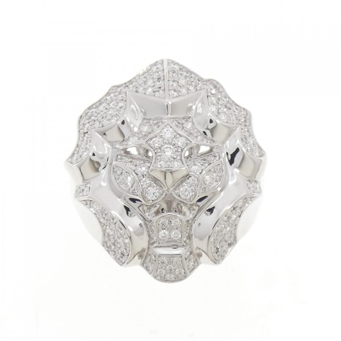 Chanel Sous le Signe du Lion 750 White Gold Diamond Ring