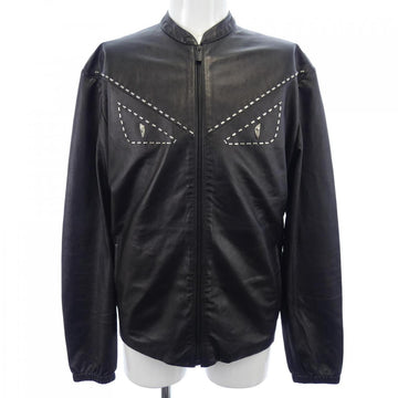 Fendi FPG351 65Q Calf Leather Jacket