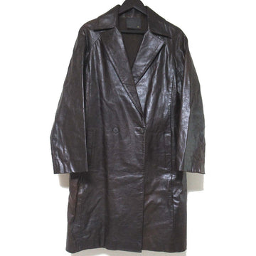 Fendi Double Breasted Leather Coat