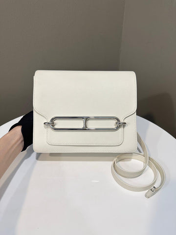 Hermes Roulis 23  Blanc Evercolor
