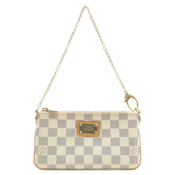 Louis Vuitton Damier Azur Pochette Milla MM Mini Pouch N60027