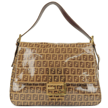 FENDI Zucchino PVC Coated Canvas Mamma Bucket Shoulder Bag 26325