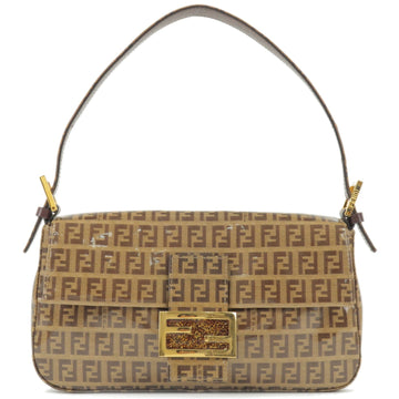 FENDI Zucchino Vinyl Leather Mamma Baguette Shoulder Bag 26424