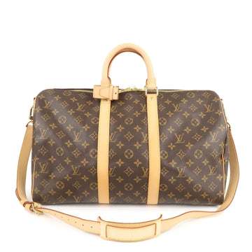Louis Vuitton Monogram Keep All 45 Boston Bag Brown M41418