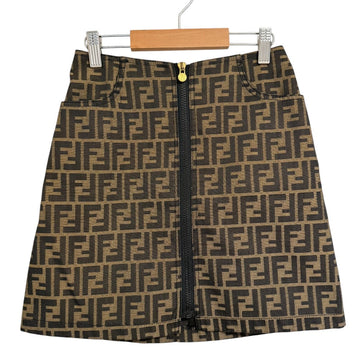Fendi Zucca Pattern A-line Skirt