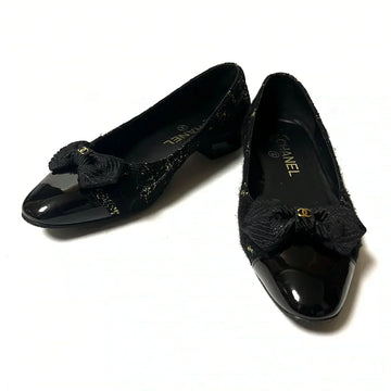 Chanel tweed ballerinas 35.5