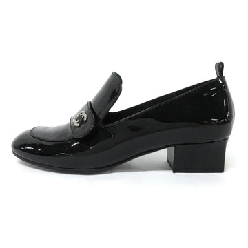 Chanel Black patent pumps