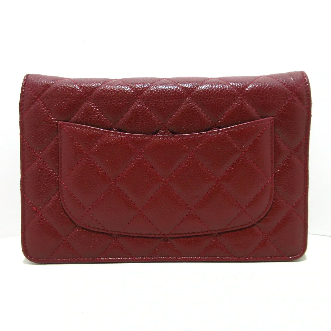 Chanel Red Wallet On Chain