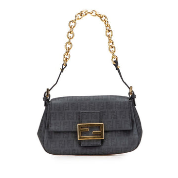Fendi Mamma Baguette Zucchino PVC Leather Handbag