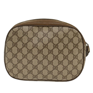 GUCCI GG Canvas Web Sherry Line Clutch Bag Beige Red 8901034  49988