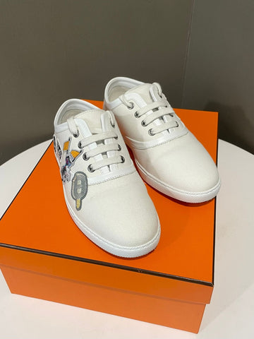 Hermes Innocent Sneakers  Blanc  Size 36