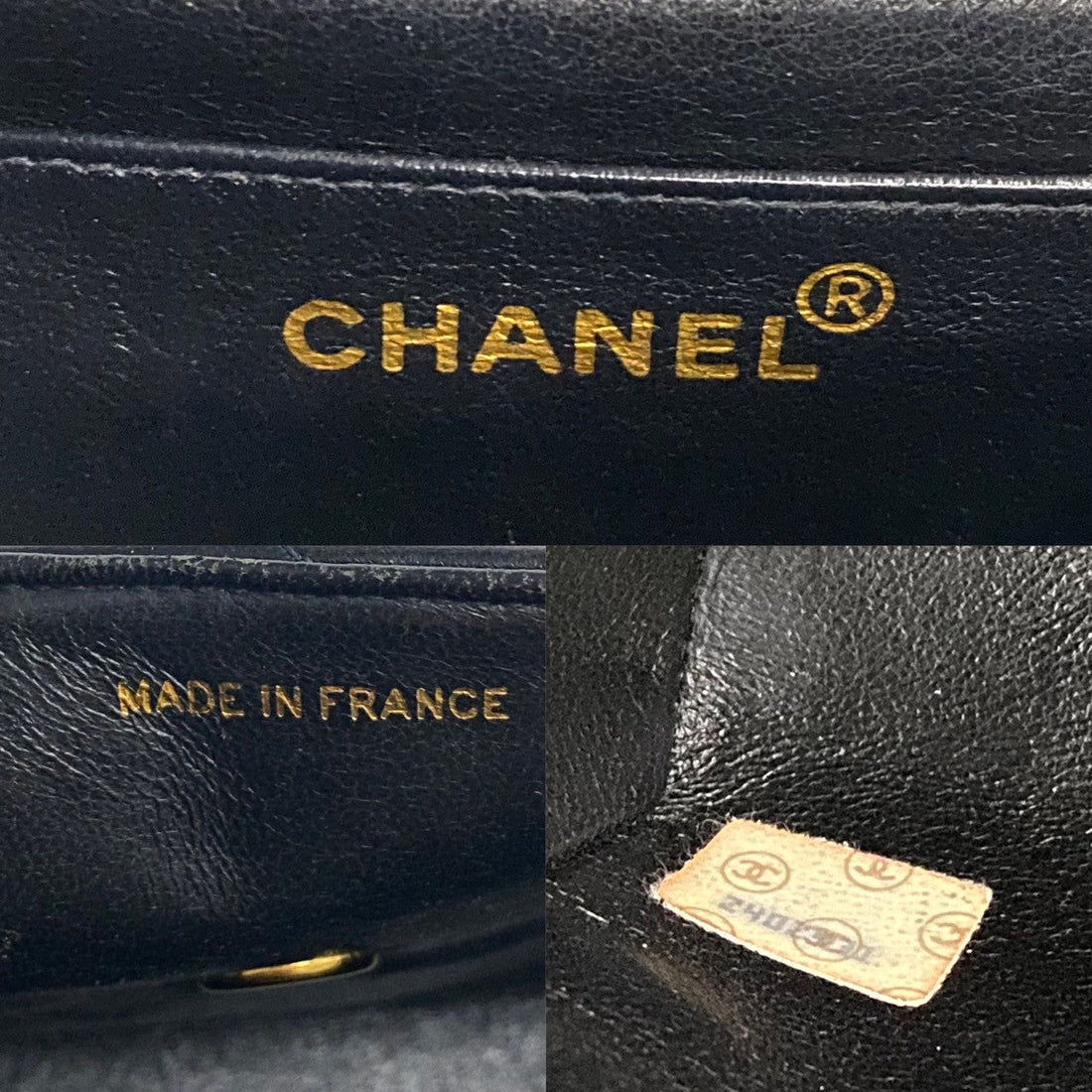CHANEL Handbag lambskin black