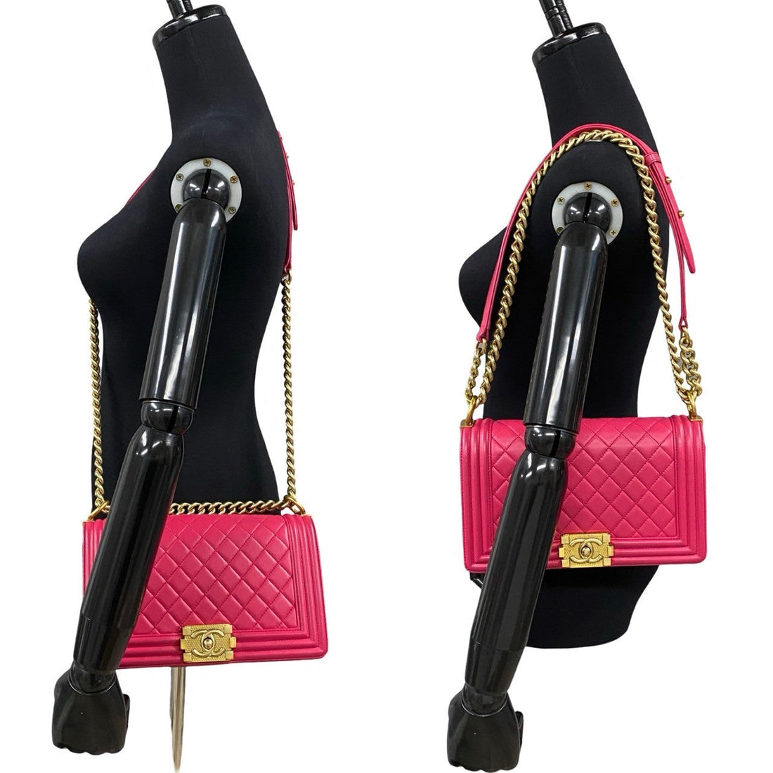 CHANEL Shoulder Bag lambskin pink Boy chanel