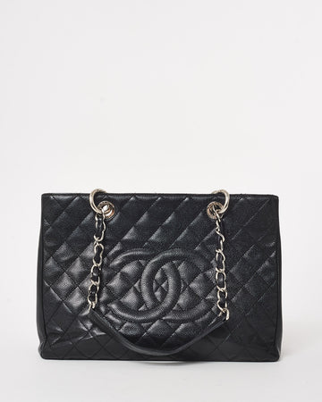 Chanel Black Caviar Leather GST Shopping Bag