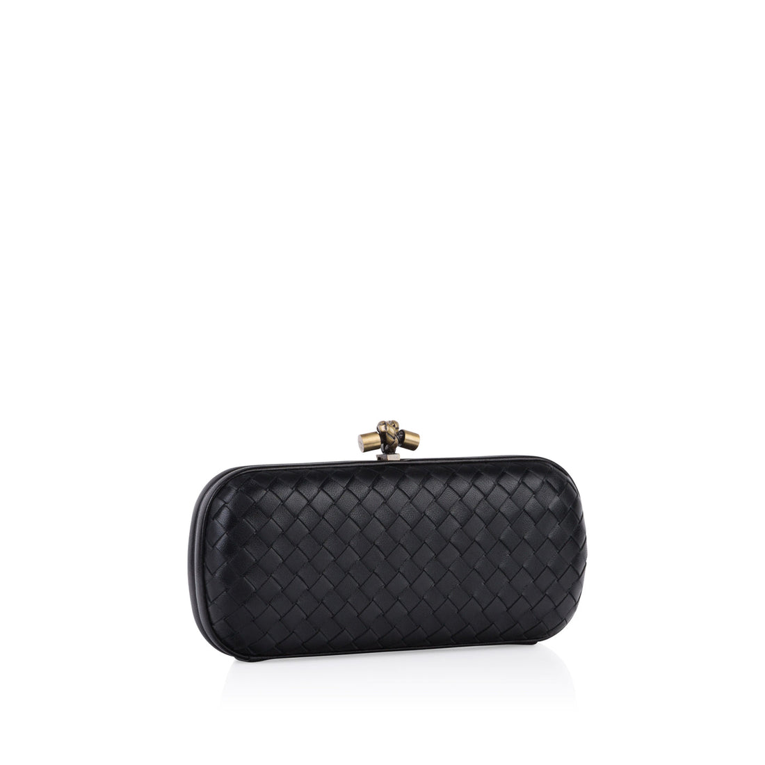 Bottega Veneta Leather Stretch Knot Clutch