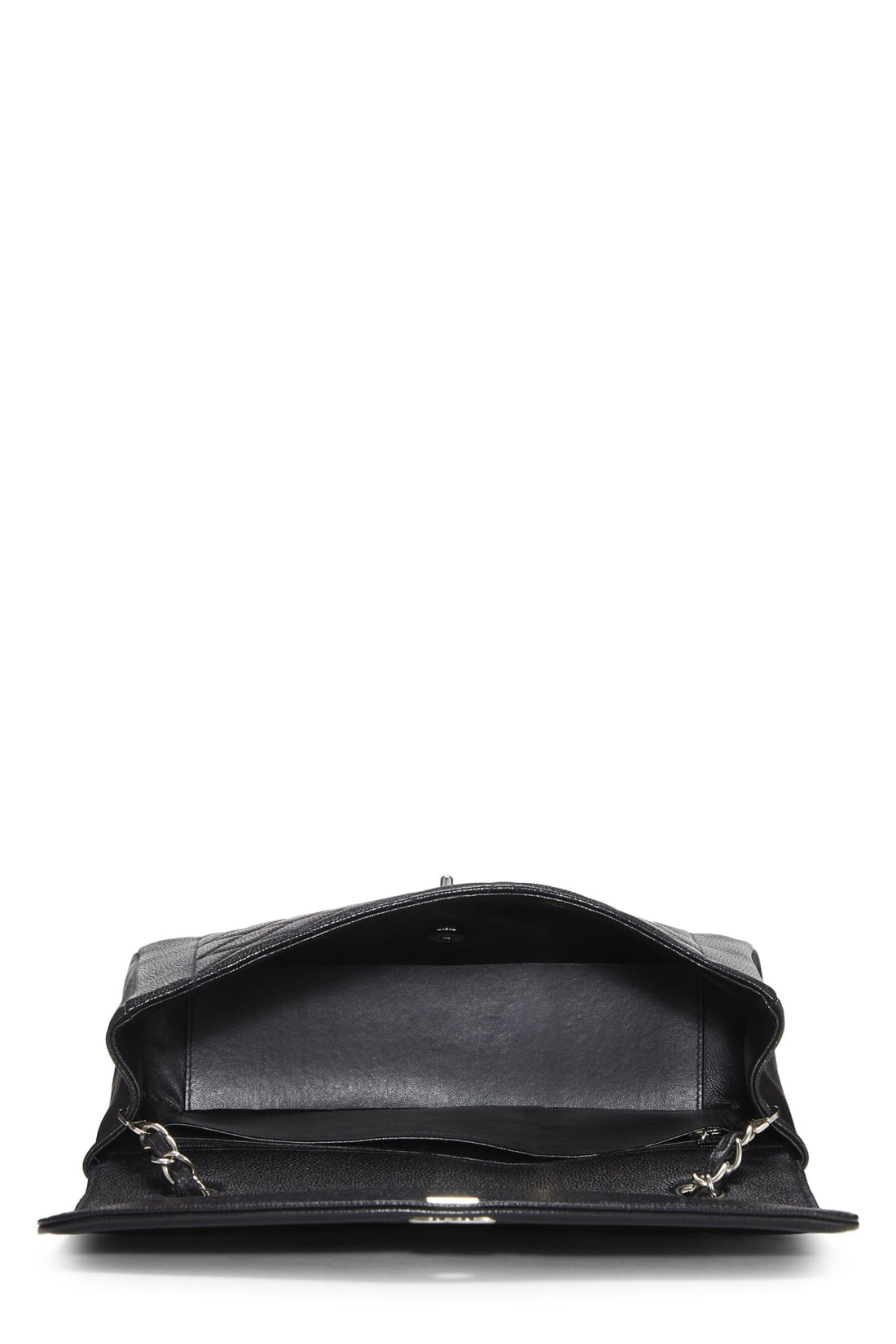 Chanel,  Black Quilted Caviar Diana Flap Jumbo, Black