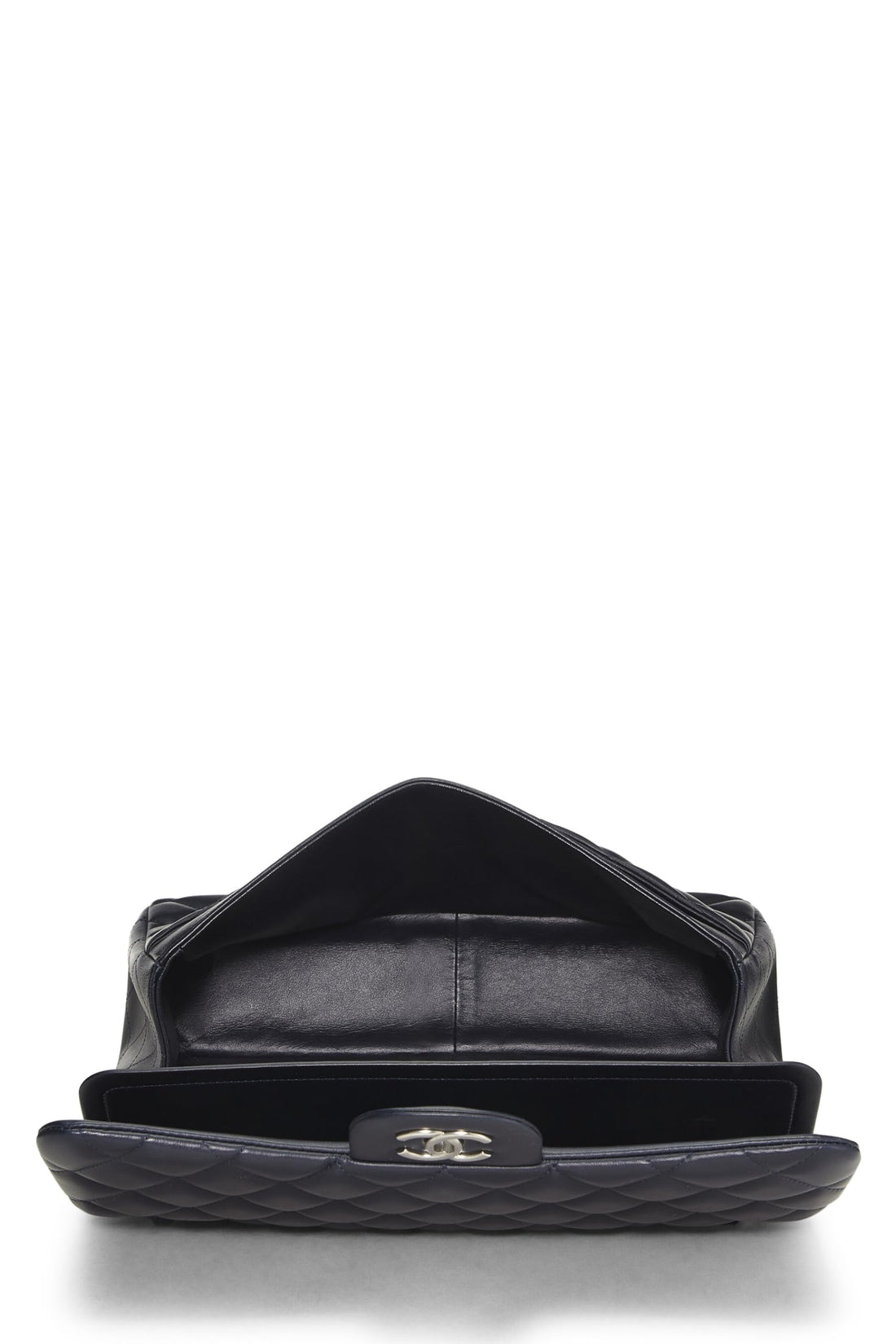 Chanel,  Blue Quilted Lambskin New Classic Double Flap Jumbo, Blue