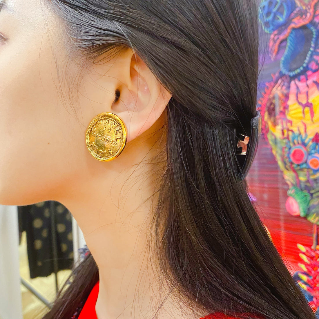 Chanel   single earring