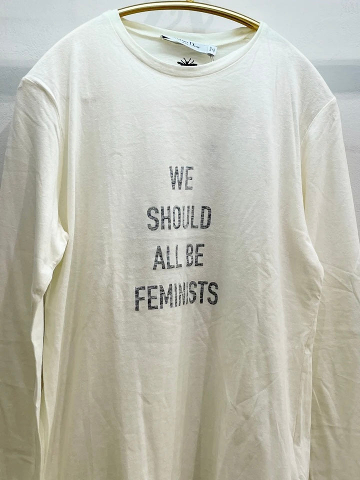 Dior Long Sleeve T Shirt Off White