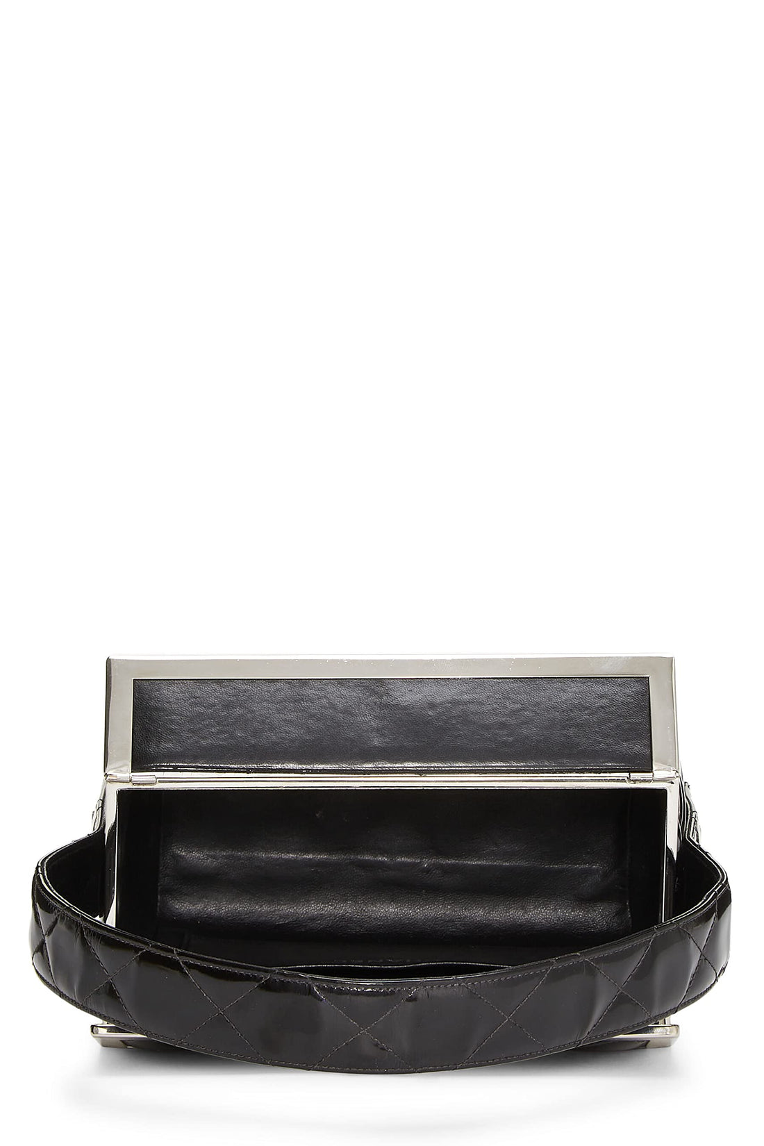 Chanel,  Black Patent Leather Box Bag, Black