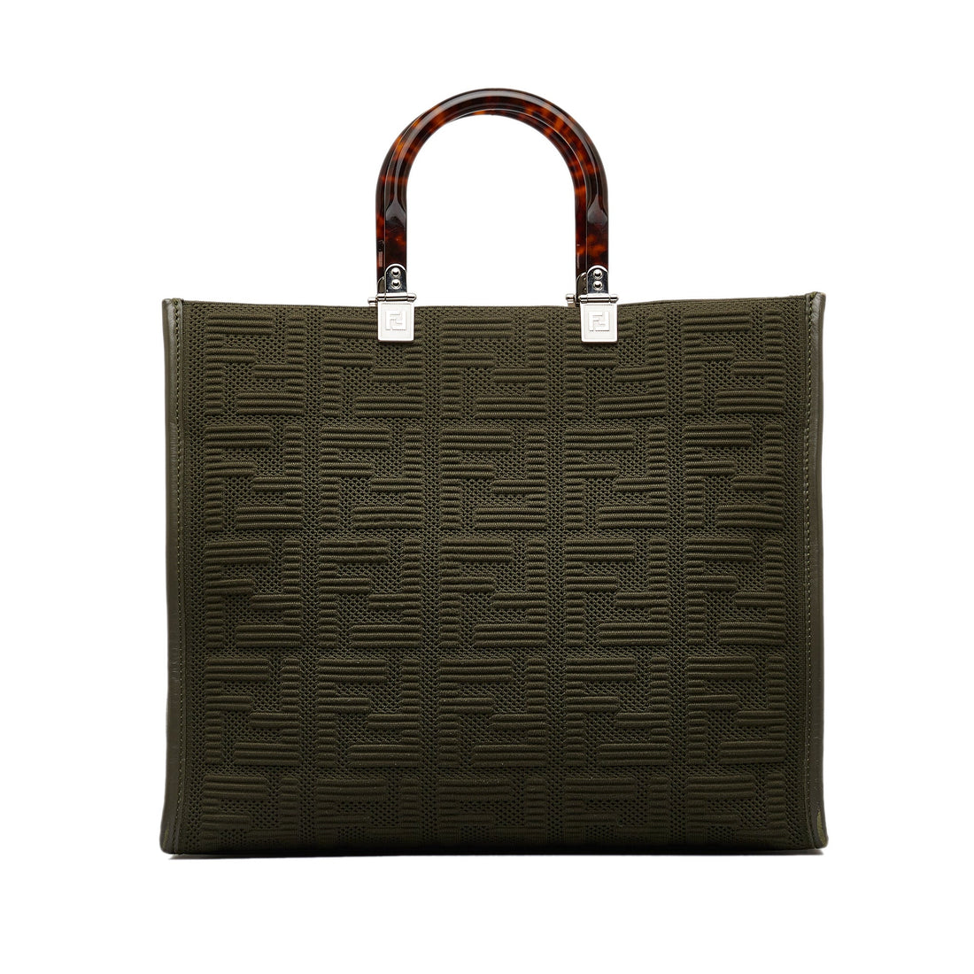 FENDI Medium Zucca Sunshine Shopper Tote Satchel