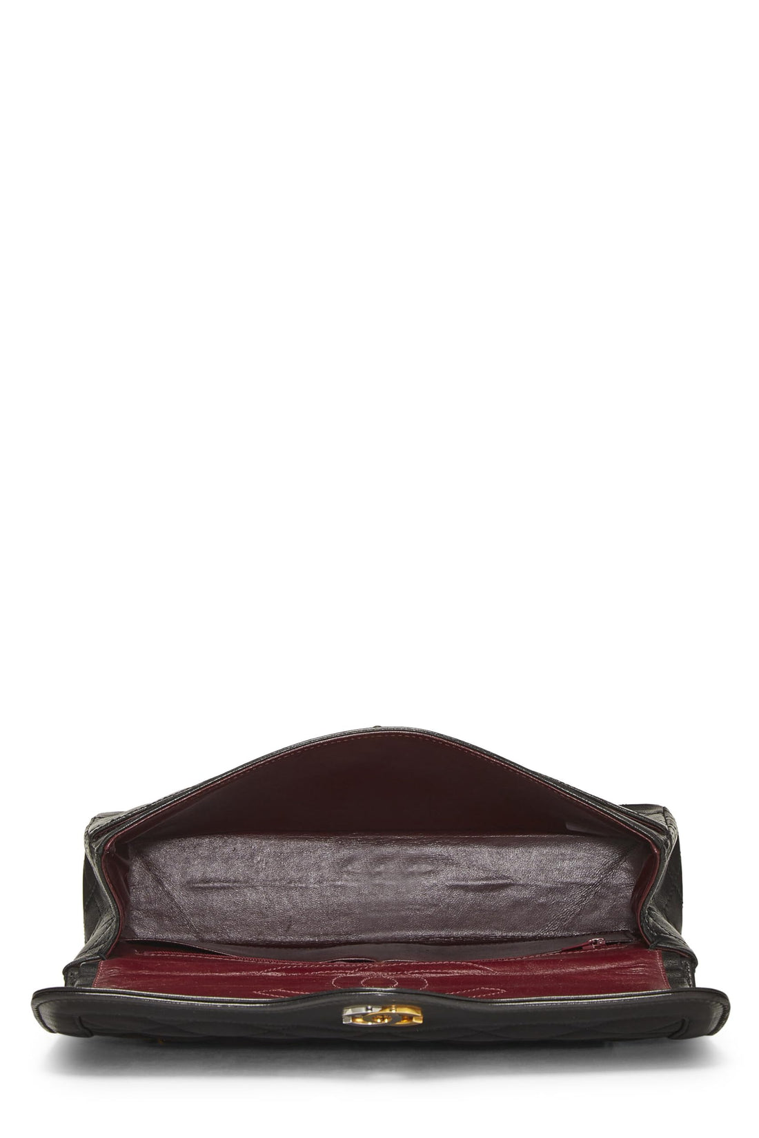 Chanel,  Black Quilted Lambskin Paris Limited Double Flap Medium, Black
