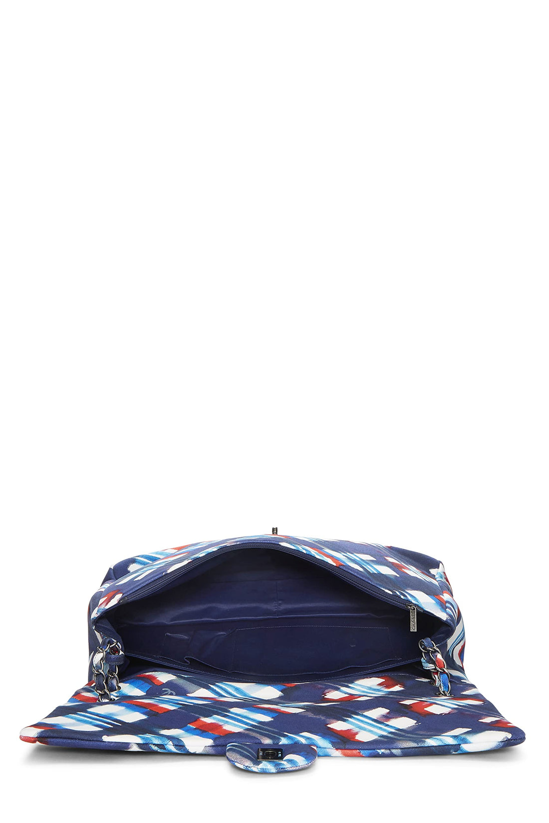 Chanel,  Multicolor Plaid Canvas Airplane Flap Bag XXL, Multi