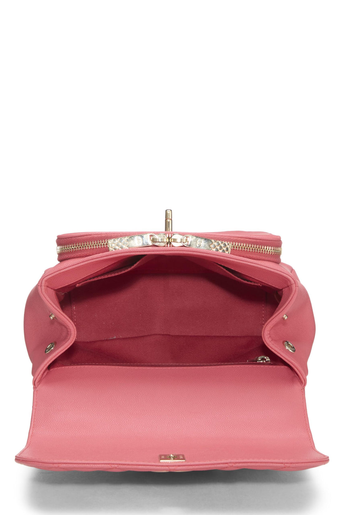 Chanel,  Pink Quilted Caviar Business Affinity Flap Bag Small, Pink