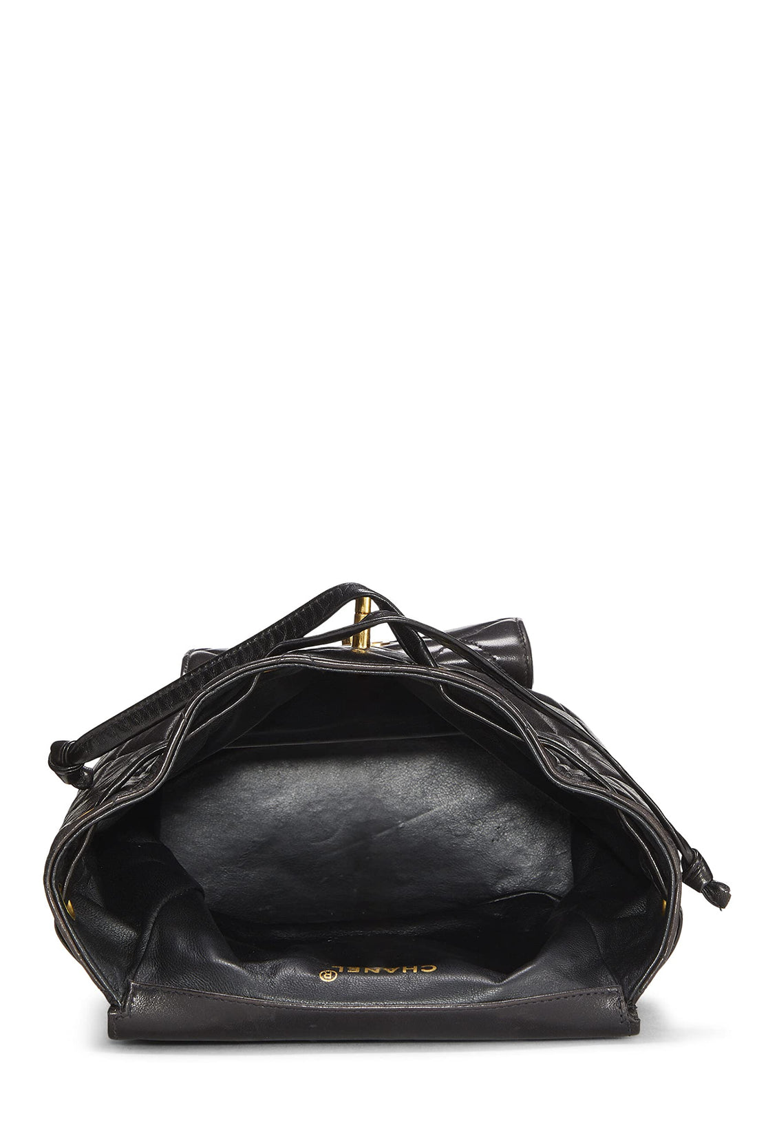 Chanel,  Black Quilted Lambskin Classic Backpack Medium, Black