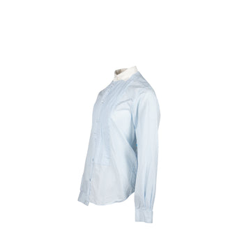 Gucci Size 38 Tuxedo Shirt Cotton Light Blue
