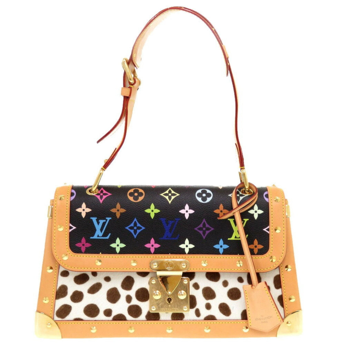 Louis Vuitton   Noir Monogram colore Leather Handbag Shoulder Bag