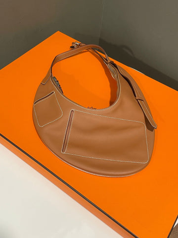 Hermes Buddy Pocket Bag Gold / Ecru- Beige