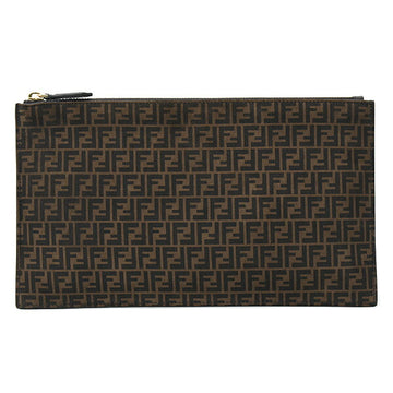 Fendi Zucca Leather Clutch Bag