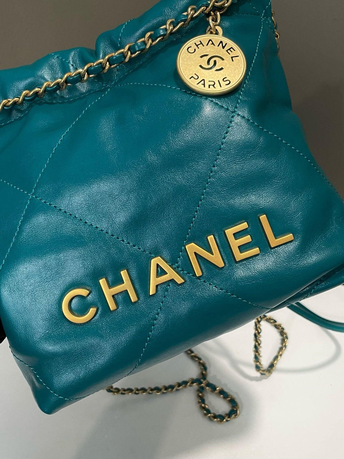 Chanel 22 Mini Emerald Green Calfskin